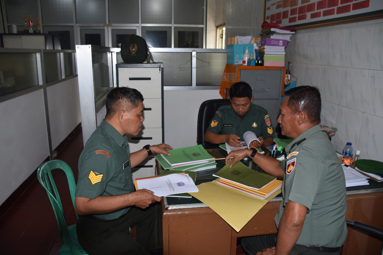 Persiapan Kunjungan pengawasan Current Audit Itjenad TA. 2022, Korem 073/Makutarama Gelar Wabku